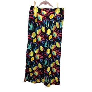 Tabitha Brown Size M linen blend wide leg pull on pants. Tropical cruise resort